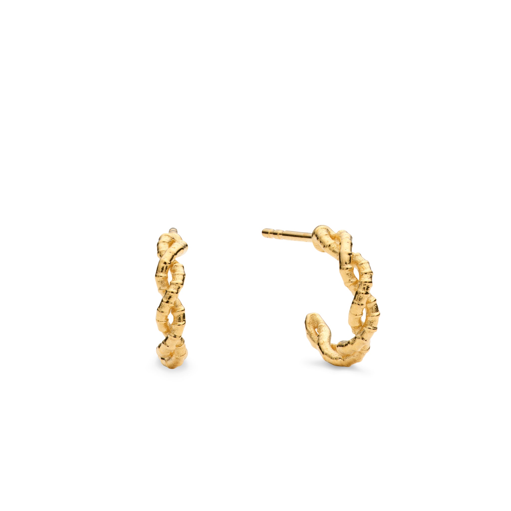 Mini Sable Hoops in 18K Yellow Gold